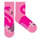 Chaussettes en peluche antidérapantes flamant rose pour enfants
