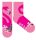 Chaussettes en peluche antidérapantes flamant rose pour enfants