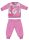 Pyjama d'hiver en coton pour bébé flamant - pyjama interlock - rose - 80