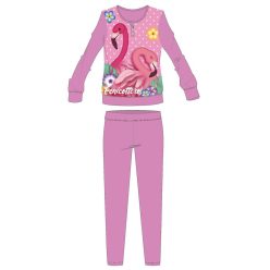   Pyjama épais d'hiver pour enfants flamant rose - pyjama en flanelle de coton - mauve - 104