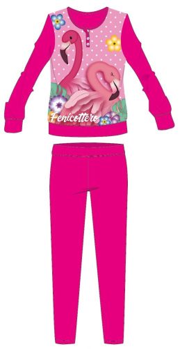 Pyjama épais d'hiver pour enfants flamant rose - pyjama en flanelle de coton - rose - 116