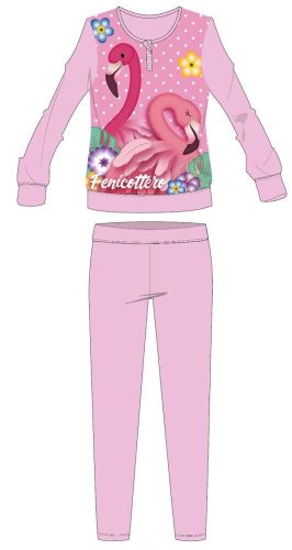 Pyjama d'hiver pour enfants flamant rose - pyjama en flanelle de coton - rose clair - 110