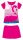 Flamingo summer short sleeve children's pajamas - cotton jersey pajamas - pink - 110