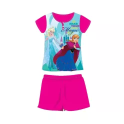   Pyjama d'été en coton à manches courtes pour enfants - Disney La Reine des Neiges