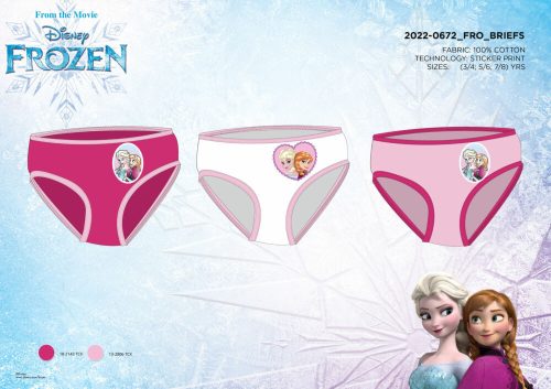 Lot de 3 culottes en coton pour fillette - La Reine des Neiges Disney