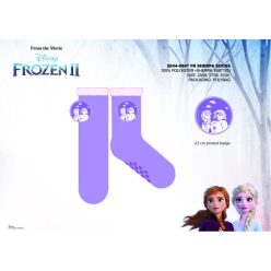   Chaussettes d'hiver chaudes antidérapantes Disney Frozen pour enfants - chaussettes sherpa - violet