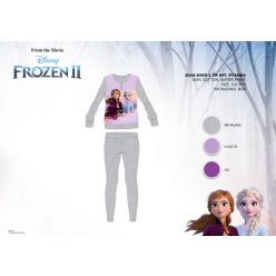   Pyjama d'hiver en interlock de coton pour enfants - La Reine des Neiges Disney - gris - 122