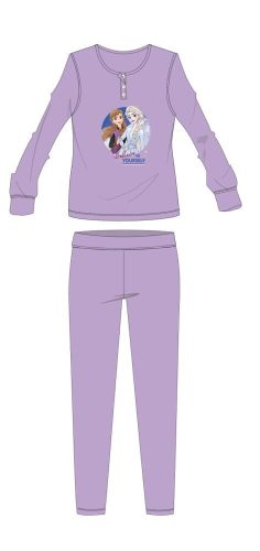 Pyjama en coton d'hiver Disney La Reine des Neiges - pyjama interlock - lilas clair - 110