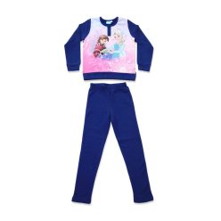   Pyjama d'hiver en flanelle pour enfants - La Reine des Neiges - bleu foncé - 98