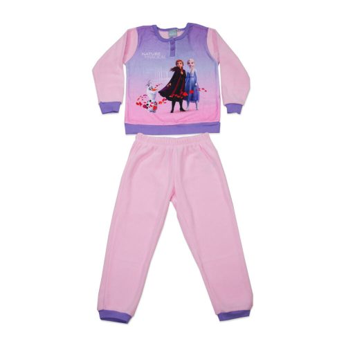 Pyjama polaire d'hiver pour enfants - La Reine des Neiges - rose clair - 98
