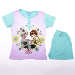   Pyjama en coton à manches courtes pour enfants - La Reine des Neiges - vert - 140