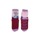 Chaussettes pour enfants avec antidérapant - La Reine des Neiges - peluche - motif Elsa - bordeaux-lilas - 27-30
