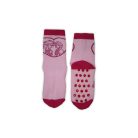 Chaussettes pour enfants avec antidérapant - La Reine des Neiges - peluche - motif cœur - rose clair - 27-30