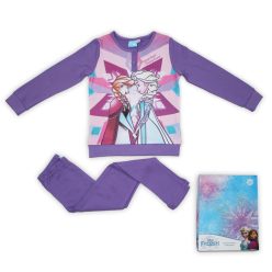   Pyjama en coton d'hiver pour enfants - La Reine des neiges - violet - 104