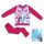 Pyjama en coton d'hiver pour enfants - La Reine des neiges - rose - 98