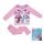 Pyjama en coton d'hiver pour enfants - La Reine des neiges - rose clair - 98