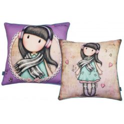 Coussin Gorjuss, coussin décoratif - 40x40 cm - beige-lilas