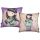 Coussin Gorjuss, coussin décoratif - 40x40 cm - beige-lilas