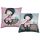 Coussin Gorjuss, coussin décoratif - 40x40 cm - bleu clair-rose
