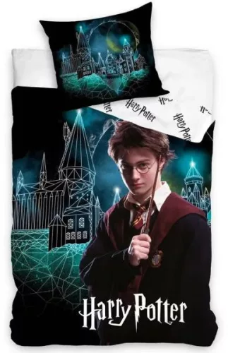 HARRY POTTER ágyneműhuzat-szett 100% pamut 140x200 + 70x90