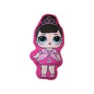 Coussin de jeu LOL réversible pour filles - coussin deux en un - rose-gris foncé