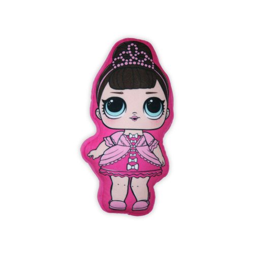 Coussin de jeu LOL réversible pour filles - coussin deux en un - rose-gris foncé