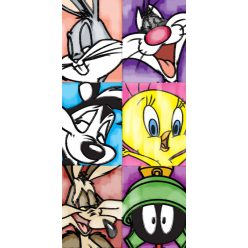 Serviette de plage en coton 100% Looney Tunes 70x140cm
