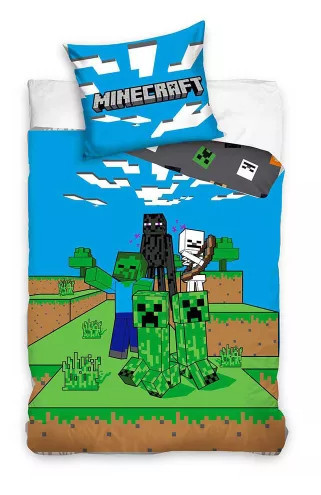 Ensemble de literie Ambush Minecraft 140×200cm, 70×90 cm