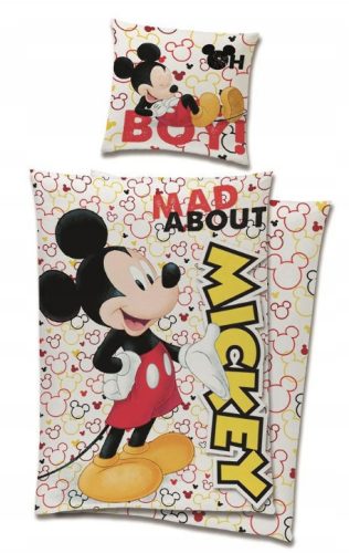 Ensemble de literie Mickey Mouse 100% coton 140x200 + 70x90