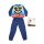 Pyjama long en coton fin pour enfants - Mickey Mouse - Avec inscription "Summer starts" - Jersey - bleu foncé - 116
