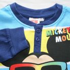 Pyjama long en coton fin pour enfants - Mickey Mouse - Avec inscription "Summer starts" - Jersey - bleu foncé - 116