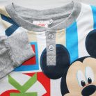 Pyjama long en coton fin pour enfants - Mickey Mouse - Jersey - gris - 116