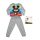 Pyjama long en coton fin pour enfants - Mickey Mouse - Jersey - gris - 116