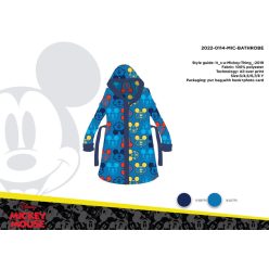   Peignoir à capuche en microfibre pour enfants - Disney Mickey Mouse