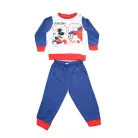 Grenouillère bébé en coton fin à manches longues - Mickey Mouse - Jersey - bleu foncé - 98