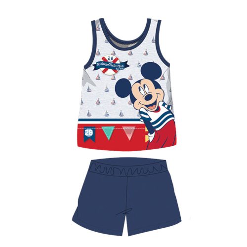 Pyjama d'été en coton sans manches pour bébé - Disney Mickey Mouse - bleu foncé - 92