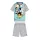 Pyjama d'été en coton à manches courtes pour enfants - Disney Mickey Mouse - avec inscription "Mickey" - gris - 116
