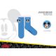 Chaussettes d'hiver chaudes antidérapantes Disney Mickey Mouse pour enfants - chaussettes sherpa - bleu foncé - 23-26