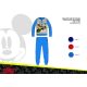 Pyjama d'hiver en interlock de coton pour enfants - Mickey Mouse Disney - bleu moyen - 116