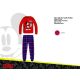 Pyjama en coton épais d'hiver pour enfants - pyjama en flanelle - Disney Mickey Mouse - rouge - 104