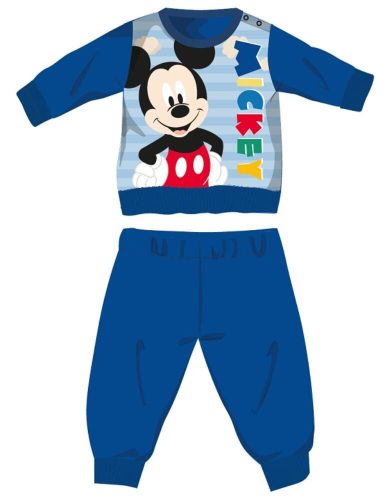 Disney Mickey Mouse pyjama épais pour bébé en flanelle de coton - bleu moyen - 86