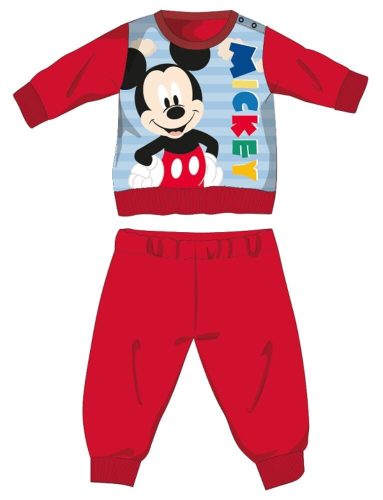 Disney Mickey Mouse pyjama épais pour bébé en flanelle de coton - rouge - 86