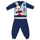 Disney Mickey Mouse pyjama épais pour bébé en flanelle de coton - bleu foncé - 80