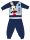 Disney Mickey Mouse pyjama épais pour bébé en flanelle de coton - bleu foncé - 98