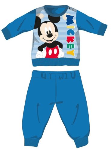 Disney Mickey Mouse pyjama épais pour bébé en flanelle de coton - bleu clair - 86