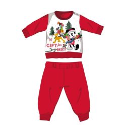   Disney Mickey Mouse pyjama de Noël épais pour bébé en flanelle de coton - rouge - 98