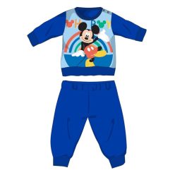   Pyjama polaire bébé Mickey Mouse Disney - pyjama épais pour l'hiver - bleu moyen - 80
