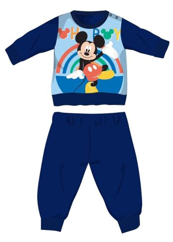 Pyjama polaire bébé Mickey Mouse Disney - pyjama épais pour l'hiver - bleu foncé - 80