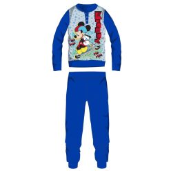   Disney Mickey Mouse pyjama épais en coton d'hiver pour enfants - pyjama en flanelle de coton - bleu moyen - 98