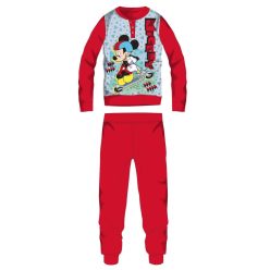   Disney Mickey Mouse pyjama épais en coton d'hiver pour enfants - pyjama en flanelle de coton - rouge - 98